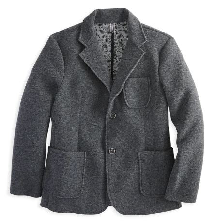 Boiled Wool Solid Blazer