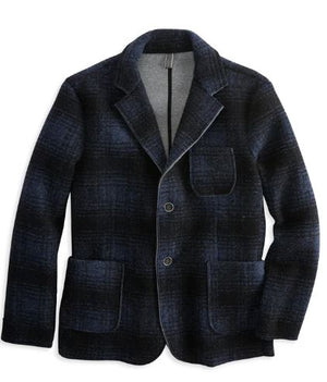 Plaid Boiled Wool Blazers