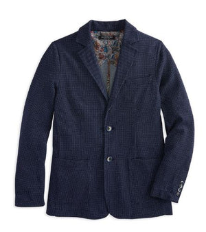 Navy Pin Dot Sports Coat